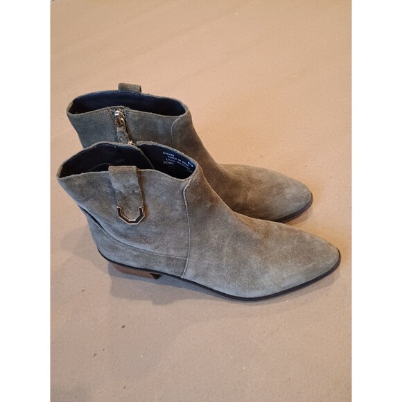 Cole Haan Women's Sage Green Suede Booties Size 6.5 B  Ankle Boot - Picture 2 of 7